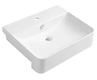 ISVEA SOTT AQUA keramické umyvadlo polozápustné, 59x49cm, bílá ISVEA SOTT AQUA keramické umyvadlo polozápustné, 59x49cm, bílá