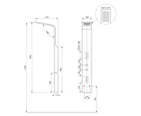 SAPHO JACOB sprchový panel 200x1500mm, bílá mat (7)