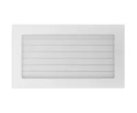 HS Flamingo Krbová mřížka 17x30 BASIC bílá s žaluzií HS Flamingo Krbová mřížka 17x30 BASIC bílá s žaluzií