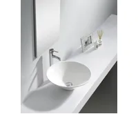 AQUALINE COMILLAS keramické umyvadlo na desku, 42x15 cm, bílá (3)