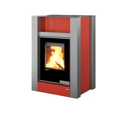 HS Flamingo Krbová kamna AQUAFLAM VARIO ® LEND 11/7kW červená