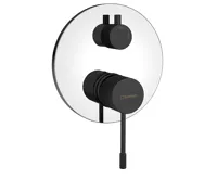 SAPHO SOLARIS podomítková sprchová baterie, 2 výstupy, chrom/černá mat SAPHO SOLARIS podomítková sprchová baterie, 2 výstupy, chrom/černá mat