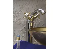 SAPHO ANTEA stojánková umyvadlová baterie vysoká s výpustí, výška 245mm, chrom/zlato (4)