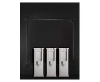 KERASAN WALDORF urinál na postavení se zakrytým přívodem vody 44x124,5 cm, včetně sifonu, bílá (1)