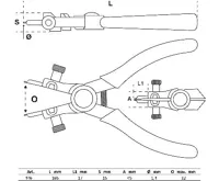 BGS Kleště seger 165 mm, vnitř. univerz. hrot (2)