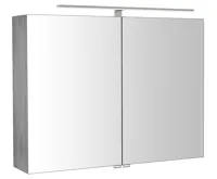 SAPHO RIWA galerka s LED osvětlením, 81x70x17cm, dub stříbrný