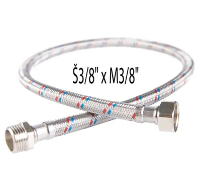 NOVASERVIS Nerezová hadička Š3/8" x M3/8" -20cm - PWS201