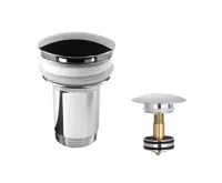 Výpusť uzavírací se sítkem CLIC-CLAC ø  5/4&quot; celokovová chromovaná s přepadem, vytahovací