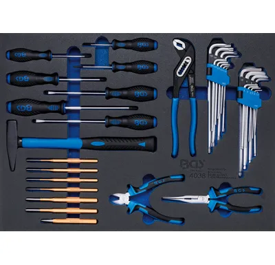 BGS Modul - kladivo, kleště, šroubováky, 36 dílů