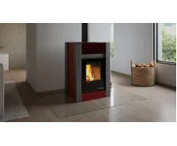 HS Flamingo Krbová kamna AQUAFLAM VARIO ® LEND 11/5kW červená, elektronická regulace (16)