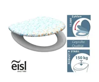 Schütte WC sedátko MOSAIK BLAU-ORANGE | Duroplast, Soft Close (5)