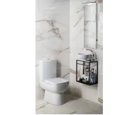 SAPHO MINOR umývátko na desku, litý mramor, Ø 26cm, bílá (9)