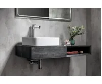 SAPHO BLADE keramické umyvadlo na desku, 40x40cm, bílá (4)