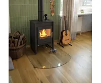 HS Flamingo Sklo pod kamna - Oblouk 1000x1200 mm / R725 / 6 mm