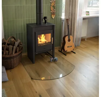 HS Flamingo Sklo pod kamna - Oblouk 1000x1200 mm / R725 / 6 mm