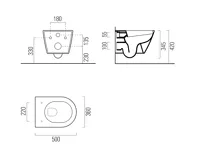 GSI KUBE X závěsná WC mísa, Swirlflush, 36x50cm, bílá ExtraGlaze (7)