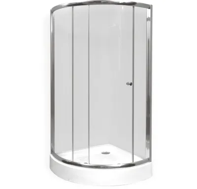 PROFI-RICH sprchový kout  čtvrtkruh  90x90x185 cm - chrom