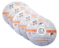 BGS Kotouče brusné na nerezovou ocel, O 115 x 1,0 x 22,2 mm, 5dílná sada BGS Kotouče brusné na nerezovou ocel, O 115 x 1,0 x 22,2 mm, 5dílná sada