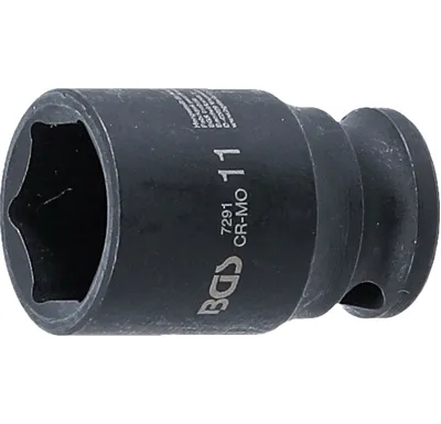 BGS Silová nástrčná hlavice, šestihranná,  6,3 mm (1/4"),  11 mm