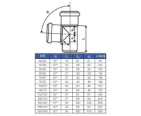 HTEA T-kus  DN 40/40 - 87° (1)