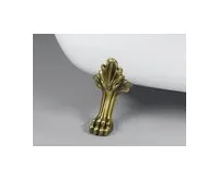 POLYSAN CHARLESTON volně stojící vana 188x83x69cm, nohy bronz, bílá (1)