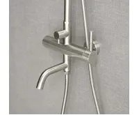 SAPHO MINIMAL vanový sloup s pákovou baterií a napouštěním, nerez (4)