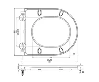BRUCKNER GLANZ WC sedátko, SLIM, Soft Close, Easy Take, bílá (3)