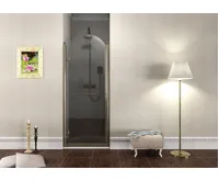 GELCO ANTIQUE sprchové dveře otočné, 900mm, levé, ČIRÉ sklo, bronz (3)