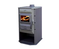 TIM SISTEM Krbová kamna na dřevo Čarobna pec ECO 6,9 kW, ocelová, šedo-zelená TIM SISTEM Krbová kamna na dřevo Čarobna pec ECO 6,9 kW, ocelová, šedo-zelená