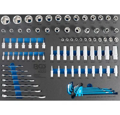 BGS Modul - hlavice, klíče, bity, PALCOVÉ - 90 dílů
