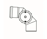 ALMEVA STARR revizní koleno 87° levé  80mm