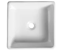 SAPHO UBEGA keramické umyvadlo na desku 38x38 cm, bílá (4)