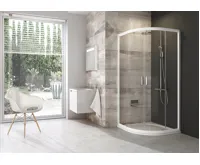 Ravak sprchový kout čtvrtkruh BLCP4-90 bílá+Transparent