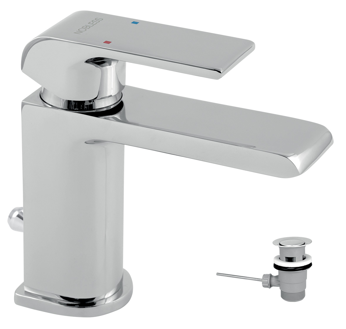 Novaservis umyvadlová baterie s výpustí sharp chrom - 37001,0