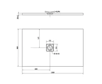 POLYSAN FLEXIA vanička z litého mramoru s možností úpravy rozměru, 130x80cm, bílá mat (5)