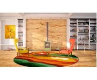 HS Flamingo Krbová kamna FLAMINGO ® EVENES olivová (6)