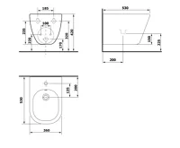 SAPHO PACO bidet závěsný, 36x52cm, bílá (8)