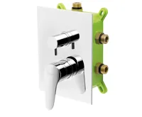 NOVASERVIS Podomítková baterie s boxem 3 vývody, IRIS New - BOX94451RX,0