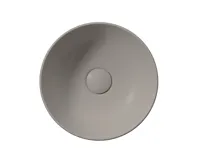 GSI PURA keramické umývátko na desku, průměr 32cm, tortora mat (3)