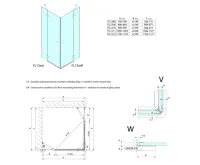 POLYSAN FORTIS EDGE sprchové dveře 1000mm, čiré sklo, levé (10)