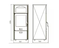 PLAMEN Litinová krbová kamna LAGUNA - hnědá (12)