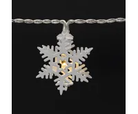 Platinium Světelný LED řetěz 10 diod, kovové vločky, 1,6 m, teplá bílá (2)