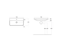 SAPHO THALIE 70 keramické umyvadlo nábytkové 70x37cm, bílá (7)