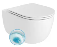 BRUCKNER GLANZ závěsná WC mísa, Vortex Rimless, 36x52,5cm, bílá