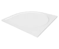 GELCO ARCA sprchová vanička z litého mramoru, čtvrtkruh 100x100cm, R550, bílá (4)