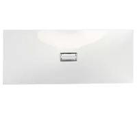 SAPHO TONGA umyvadlo, litý mramor, 121x50cm, kryt výpusti, bílá (3)