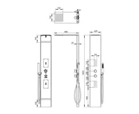 SAPHO GRACE sprchový panel 220x1450mm, nerez mat (9)