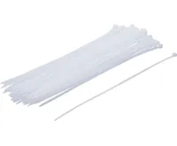BGS Vázací pásky 4,8 x 300 mm, 50 dílů, bílé BGS Vázací pásky 4,8 x 300 mm, 50 dílů, bílé