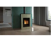 HS Flamingo Krbová kamna AQUAFLAM VARIO ® SAPORO 11/5kW olivová (22)
