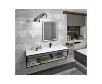 SAPHO ARUBA umyvadlo, Rockstone, 150x51,5cm, pravé, bílá mat (1)